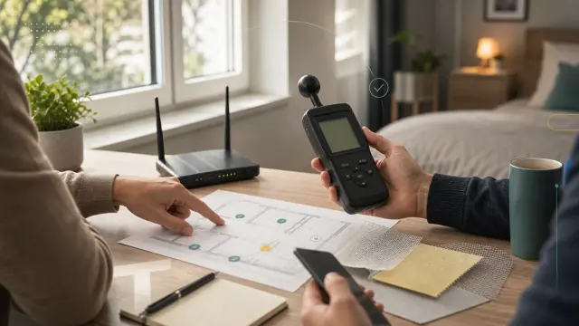 EMF mérés vásárlás előtt: mikor kell mérni, és mikor elég óvatosan csökkenteni?